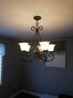 5 Light Wrought Iron chandelier for sale - Photo 1 of 2