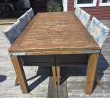 7 Piece Wooden Patio Set - Photo 1 of 8