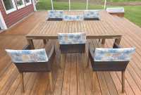 7 Piece Wooden Patio Set - Photo 3 of 8