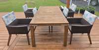 7 Piece Wooden Patio Set - Photo 4 of 8