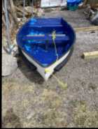 8 foot fibreglass pond boat 