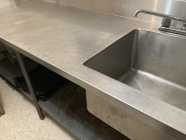 8’ stainless steel counter with sink  - Photo 1 of 2