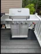 stainless steel bbq with searer, 4 burners, and comes ...