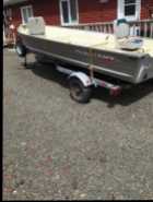 Aluminium boat ,Trailer and outboard motor.