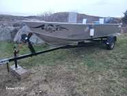 Aluminum double bottom boat