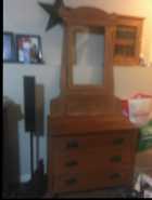 Antique Dresser and side Table