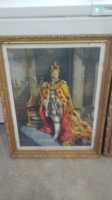 Antique pictures with hand crafted frames in great ...