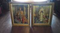 Antique pictures with hand crafted frames in great ...