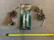 Assorted Xmas Decorations including set of 2 battery ...