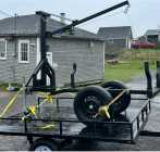 ATV Logging Trailer wireless winch rotating boom - Photo 1 of 2
