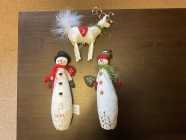 Avon Christmas plush decoration set of three with snow ...