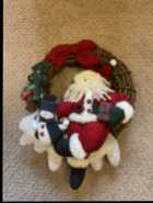 Avon Christmas Wreath with Plush (Santa, Snowman, and ...