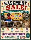 Basement Sale - Indoor - Rain or Shine 