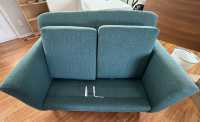 Beautiful teal love seat - Photo 2 of 6