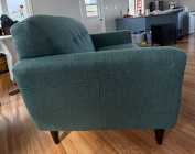 Beautiful teal love seat - Photo 4 of 6