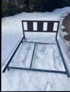 BEDRAILS & Antique Wooden HEADBOARD