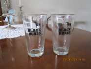 Black Horse Beer Glasses