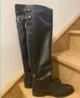 Italian Black Leather Boots - Photo 1 of 3