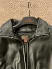 Black Leather Medium Leather Coat Mint - Photo 1 of 3