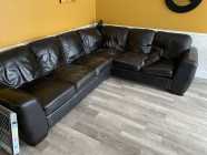 Black Leather Sectional Couch - Free
