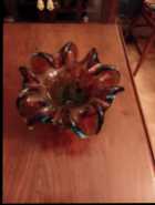 A rare blown glass ashtray from 70s era.  Beautiful ...