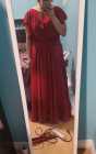 Azazie Daphne Modest-Style Dress (Burgundy) - Photo 1 of 4