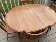Solid Wood Table & Chairs - Photo 1 of 2