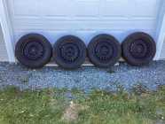 Snow tires on rims, 225/60R17 5 stud. Good conditi - Photo 5 of 9