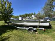 Boat, trailer and engine