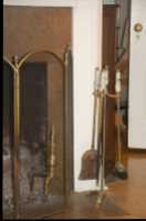 BRASS set of fireplace accessories - Photo 3 of 5