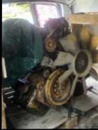 C7 engine fully dressed with transmission 