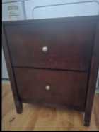 Cappuccino 5 piece bedroom set plus black desk - Photo 2 of 6
