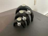 Cat candles stackable
