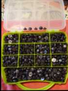 Charcoal Grey shafted buttons,new