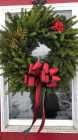 Christmas wreaths and planters 