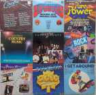 Classic Country & rock Hits vinyl record albums.
