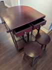 Collapsible table with stools - Photo 1 of 2