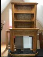 Corner Fireplace Mantle / Upper Shelving 