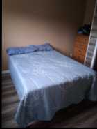Couch ,recliner, table and two chairs,  double bed