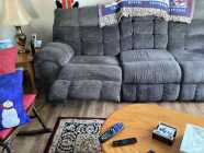 Couch reclining ends , from smoke free pet free home