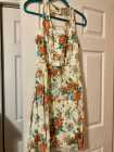 Cream floral print dress