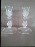 Crystal candle holders