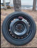 Dummy tire and rim.