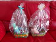 EASTER BUNNY BASKETS WITH BUNNY