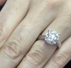 Engagement Ring! 3.01CT Round Brilliant Lab Grown - Photo 2 of 7