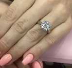 Engagement Ring! 3.01CT Round Brilliant Lab Grown - Photo 3 of 7