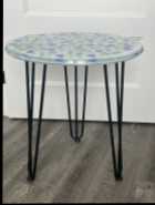 Epoxy seaglass table 