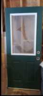 34 inch exterior steel door with window