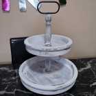 Farmhouse Two-Tier Wooden Tray