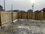 Three sections of 5’X16’ fencing. Already stained.